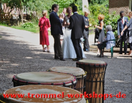 Percussion bij bruiloft